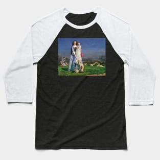 Pretty Baa-Lambs by Ford Madox Brown Baseball T-Shirt